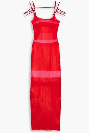 Jacquemus Sognu striped ribbed-knit maxi dress