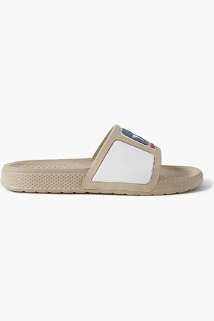 Converse Telfar logo-appliquéd rubber slides - Neutral