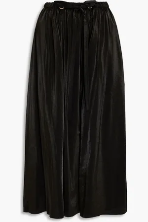 ULLA JOHNSON Irvette satin midi skirt