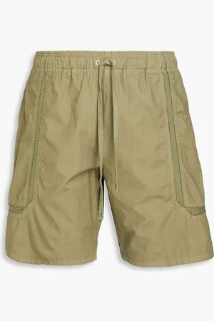 JOHN ELLIOTT Vintage Frame cotton drawstring shorts - Green