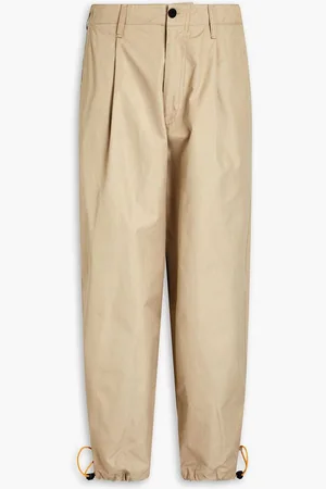 Emporio Armani Tapered cotton pants - Neutral