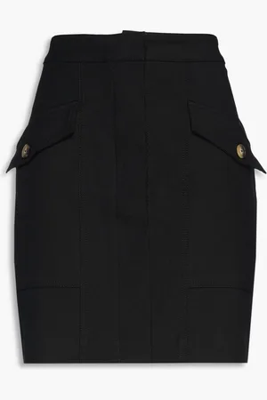 Bash Cotton-blend mini skirt
