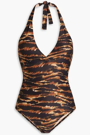 Melissa Odabash Rimini tiger-print swimsuit