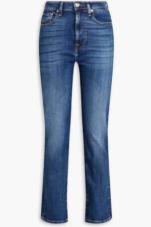 7 for all Mankind Soho high-rise slim-leg pants - Blue