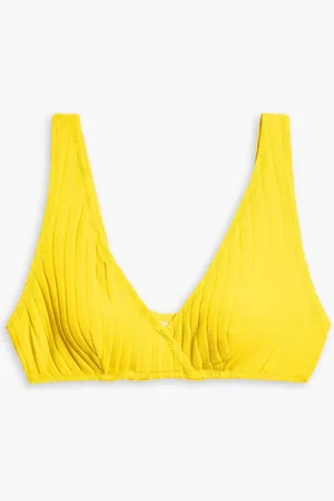 Solid The Annie ribbed bikini top