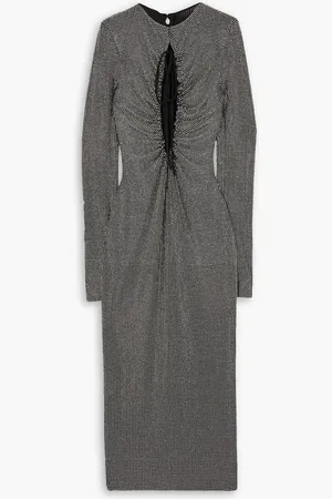 Christopher Kane The Mercury cutout crystal-embellished jersey midi dress