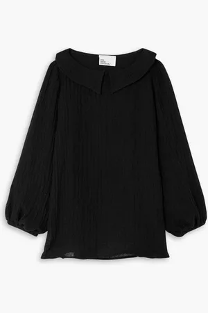 Lisa Marie Fernandez Mia linen-blend gauze blouse