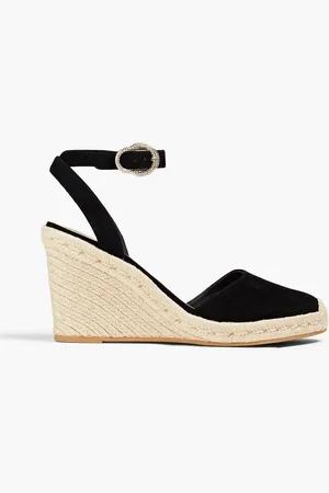 Stuart Weitzman Suede wedge espadrilles