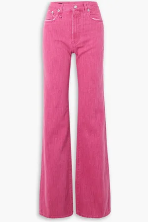 R13 Distressed high-rise wide-leg jeans