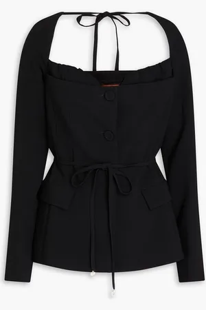 Altuzarra Bead-embellished crepe jacket