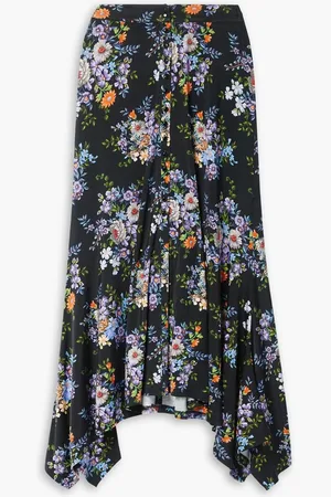 Paco rabanne Floral-print stretch-jersey maxi skirt