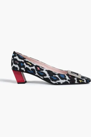 Roger Vivier Belle Vivier leopard-jacquard pumps