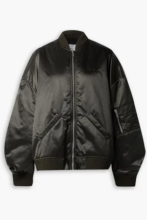 Halfboy Oversized embroidered padded shell bomber jacket - Green