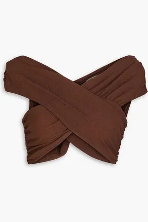 Mara Hoffman Lorina stretch-matelassé bikini top