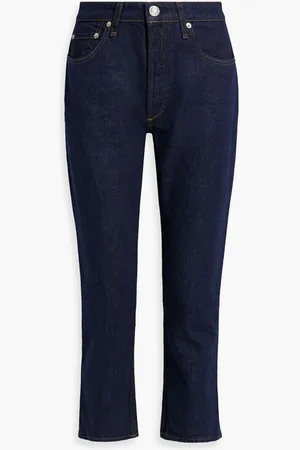 RAG&BONE Nina cropped high-rise slim-leg jeans - Blue