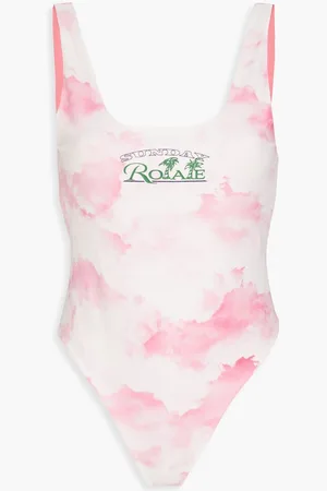 ROTATE Cismione printed swimsuit - Pink