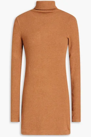 ENZA COSTA Ribbed-knit mini dress