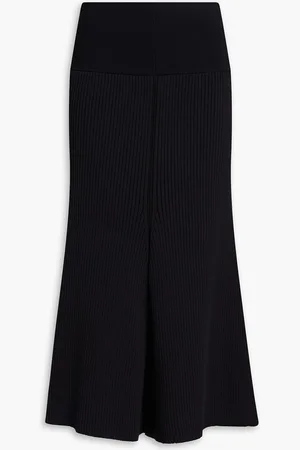 Tory Burch Ribbed-knit midi skirt