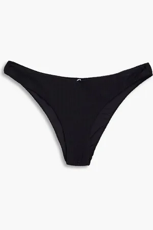 ONIA Chiara stretch-seersucker low-rise bikini briefs