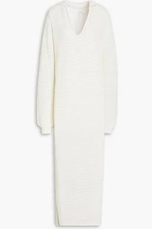 Frame Crochet-knit maxi dress - White