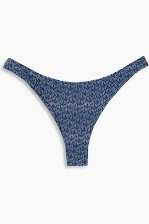 MAGDA BUTRYM Printed low-rise bikini briefs - Blue