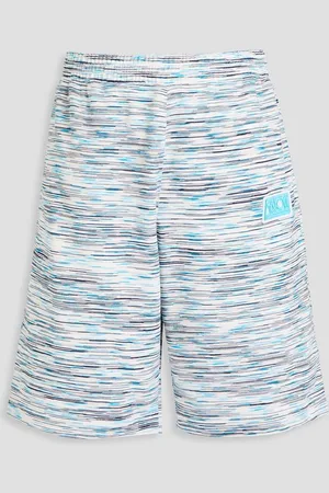 Missoni Space-dyed French cotton-terry shorts