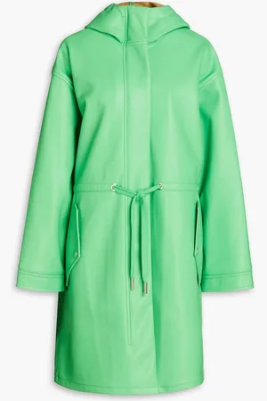 Stand Studio Annalen faux leather hooded parka