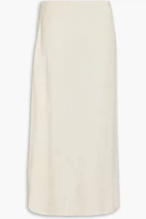 Totême Asymmetric drill midi skirt - Pink