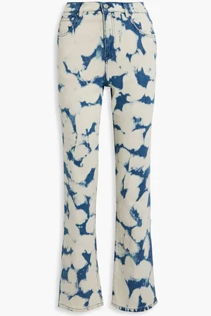 ALICE+OLIVIA Alice Olivia - Amazing bleached high-rise straight-leg jeans - Blue