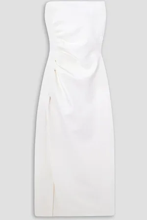 Proenza Schouler Strapless gathered jersey midi dress