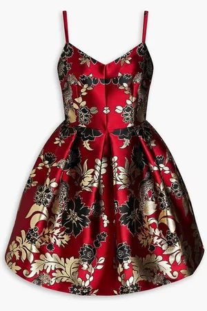 Dolce & Gabbana Pleated brocade mini dress