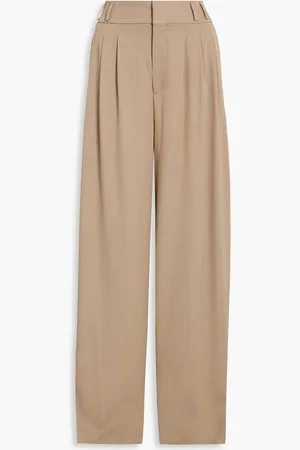 Altuzarra Pleated twill wide-leg pants - Neutral