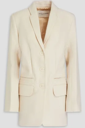 By Malene Birger Wool-felt blazer - White