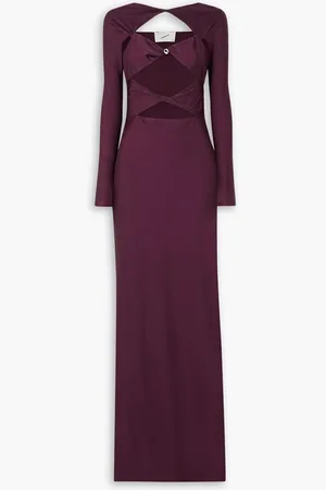 COPERNI Embellished cutout stretch-jersey maxi dress