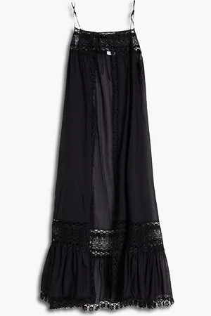 CHARO RUIZ IBIZA Helen guipure lace-trimmed cotton-blend coverup