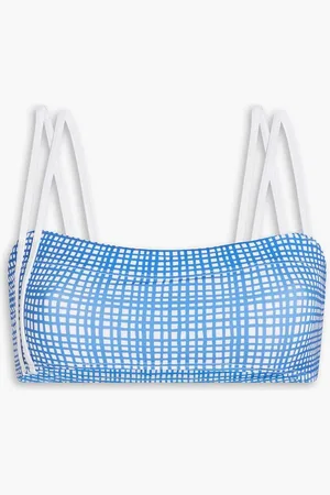 Solid Printed bikini top