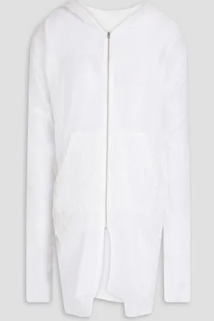 Maison Margiela Layered silk-gauze hooded jacket