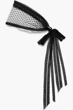 GIGI BURRIS MILLINERY Lace and fishnet headband
