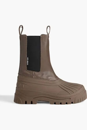 Axel Arigato Cryo leather and rubber rain boots - Neutral