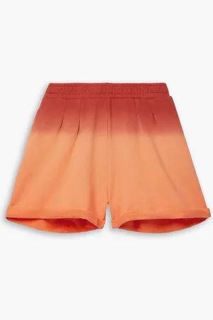The Upside Canyon Soho dégradé French cotton-terry shorts - Orange