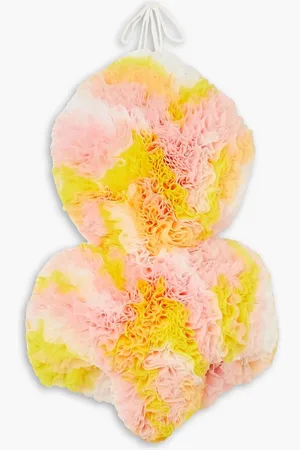 Emilio Pucci Ruffled tulle halterneck playsuit