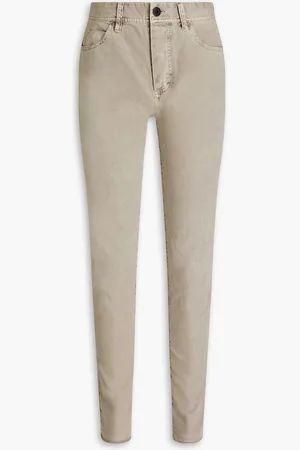 James Perse Stretch-canvas cotton-blend pants - Green