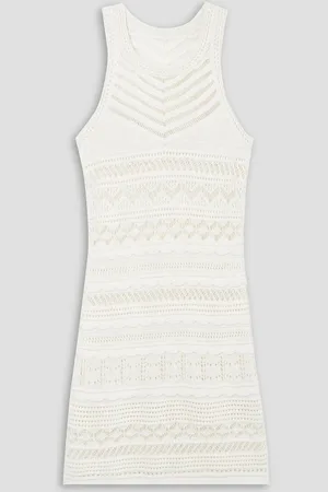 Isabel Marant Ava pointelle-knit cotton-blend mini dress