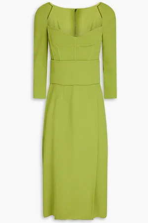 Dolce & Gabbana Stretch-crepe midi dress - Green