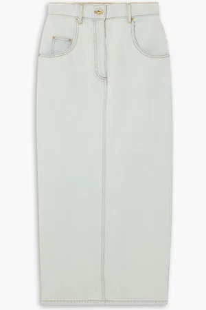 Nina Ricci Denim midi skirt - Blue