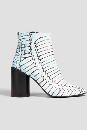 Maison Margiela 90mm printed leather ankle boots