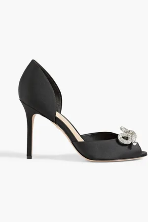 VERONICA BEARD Gadot embellished satin pumps