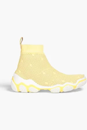 RED(V) Mesh high-top sneakers - Yellow