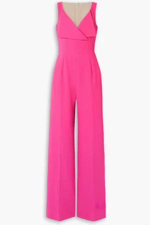 EMILIA WICKSTEAD Antica crepe jumpsuit - Pink