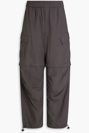 Msgm Shell cargo pants - Gray